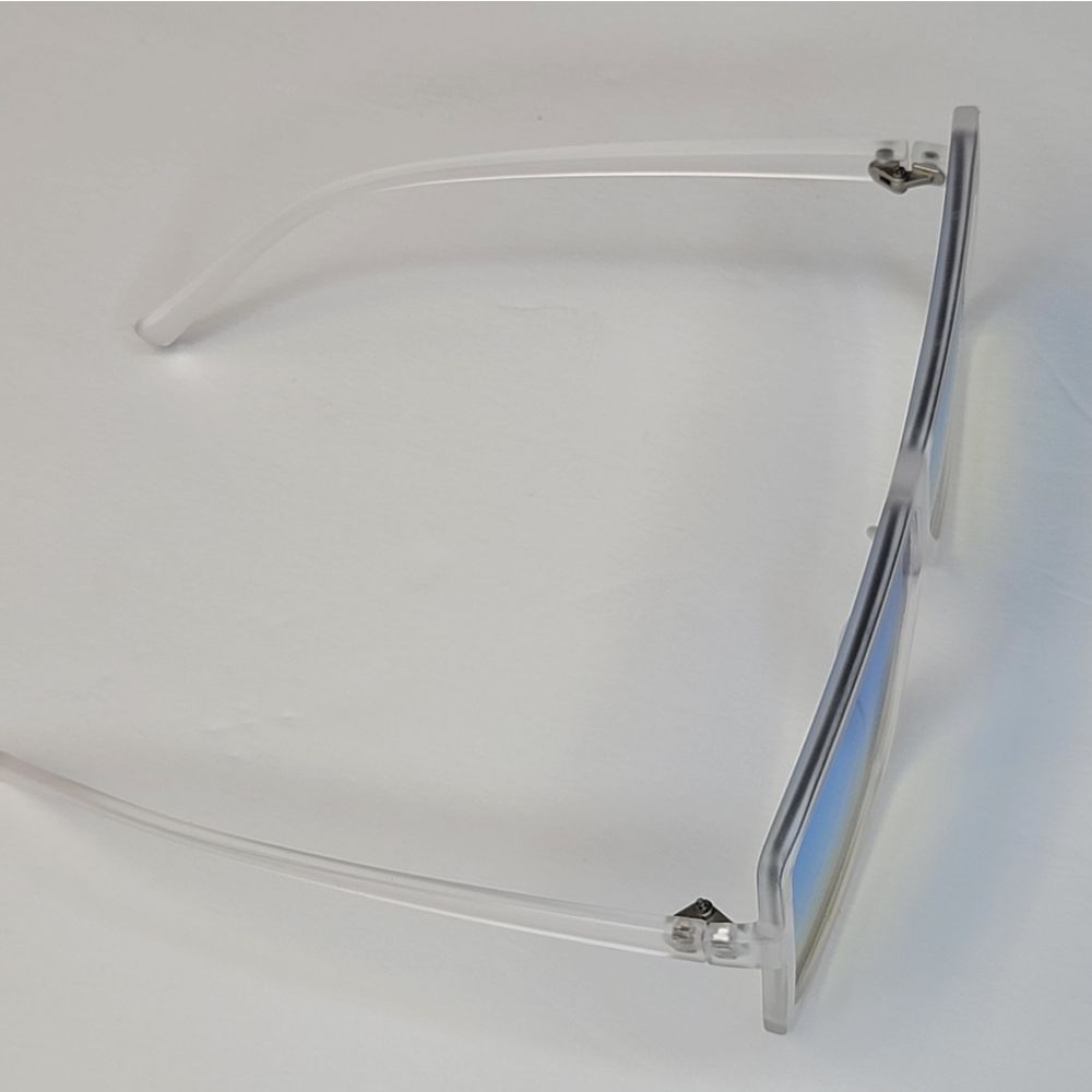 Square Blue And Yellow Sunglasses - Picture 3 of 4